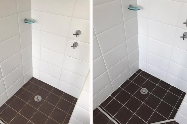 Bathroom makeover before and after