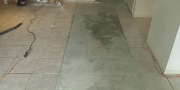 Removing the hollow tiles