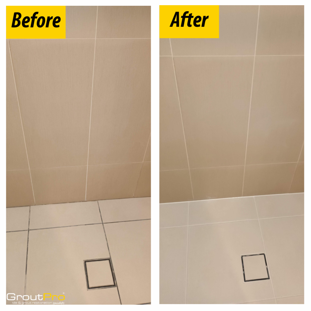 GroutPro Re-grout of shower base
