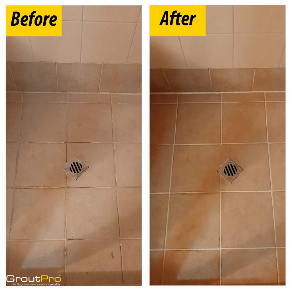 GroutPro Re-grout of shower base and walls