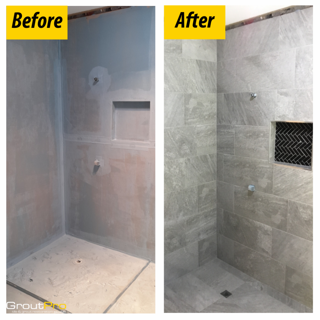 GroutPro Shower Rebuild including Tiling by our Qualified Tilers