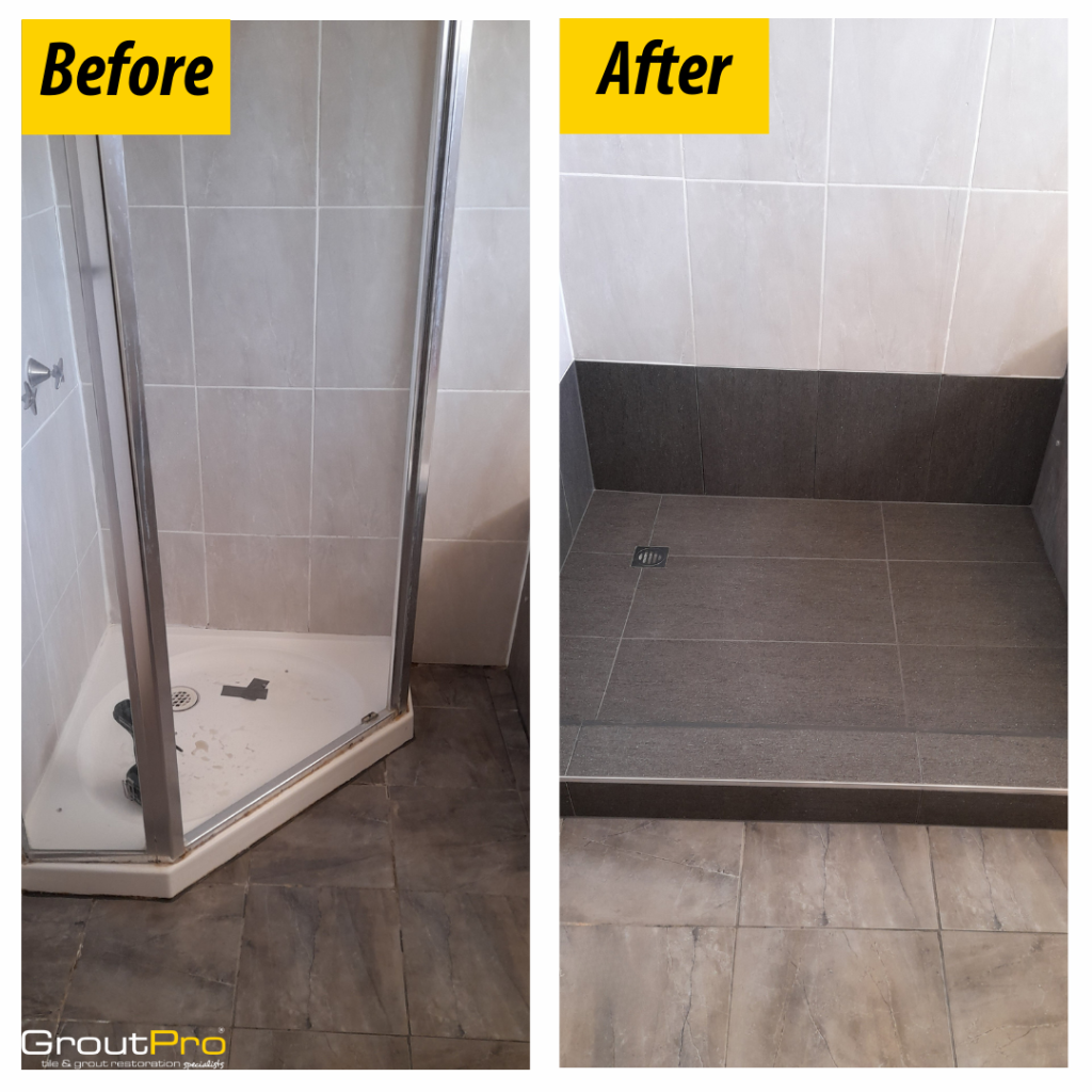 GroutPro Full Shower Rebuild including Tiling by our Qualified Tilers