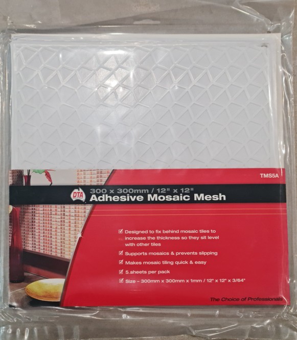 Adhesive Mosaic Mesh 300 x 300mm GroutPro Tile and Grout
