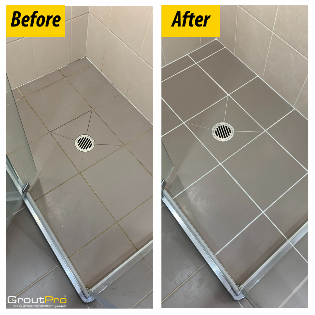 Shower Restoration Before and After