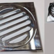 100mm / 4″ Floor Drain – Square Stainless Steel