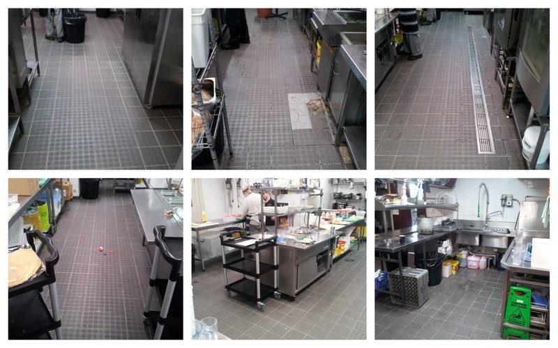 A full kitchen clean, ColourSeal and silicone replacement, photo's show the before and after of the services 