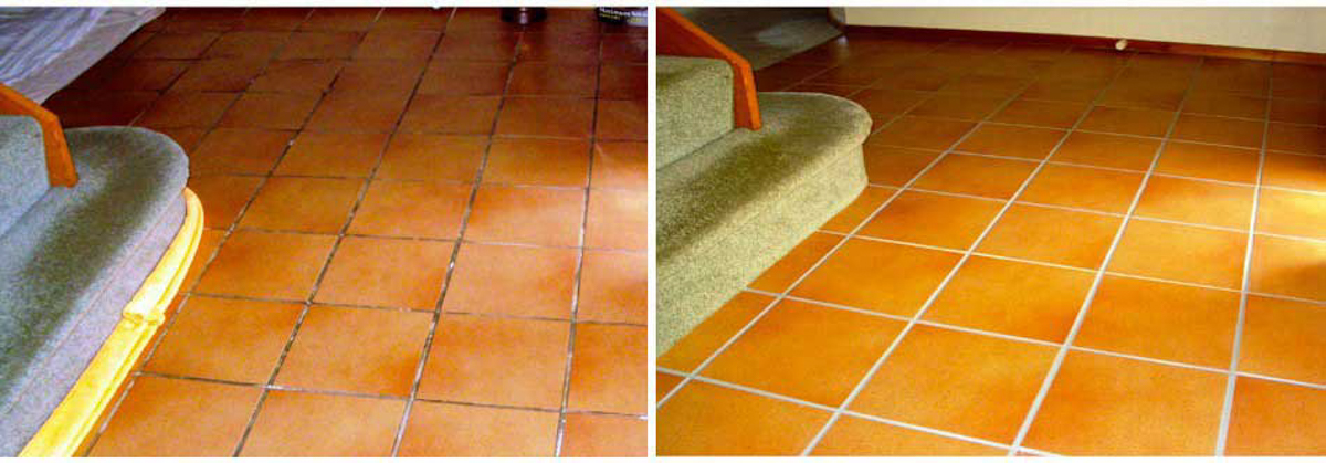 Grout dirty to clean
